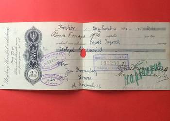 ( 1520 ) Weksel Wystawiony W Krakowie 17