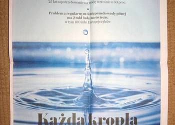 Plakat "Każda kropla na wagę złota" - Gazeta Wyborcza Plakat "Każda kropla na wagę złota" - Gazeta Wyborcza