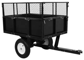 vidaXL Przyczepka do kosiarki ogrodowej, odchylana(SKU:145813)