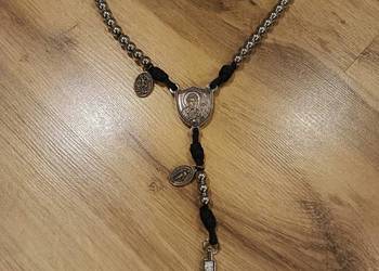 Różaniec linka Paracord stal nierdzewna, kolory 10mm,  wojowniczy. Rosary