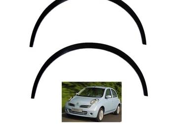 Nissan Micra nakładki na błotnik czarny mat 4 szt sierpy nad Nissan Micra nakładki na błotnik czarny mat 4 szt sierpy nad
