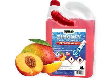 PŁYN DO SPRYSKIWACZY ZIMOWY DO -22°C ZAPACHOWY 5L BEZ TRUJĄCEGO METANOLU!!!