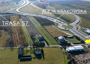 Działka usługowa przy trasie S7 i Alei Krakowskiej