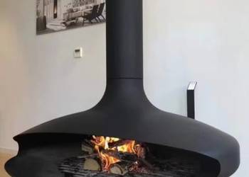 GYROFOCUS GLAZUROWANY wiszący kominek drewniany