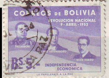 Bolivia  Zn. Mi 383 z 1953 i 385 z 1954  kas