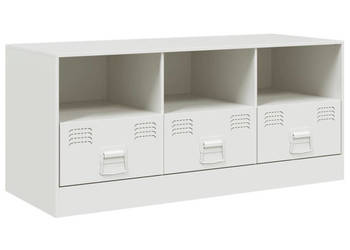 Szafka pod telewizor biała 99x39x44 cm stalowa WM-841738