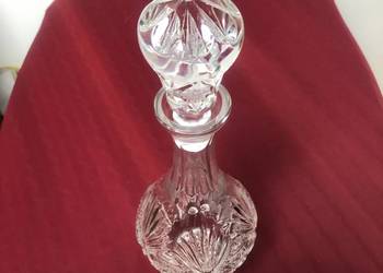 Kryształ karafka + 6 kieliszków PRL Vintage lata 70 XX w.