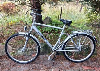 Rower Miejski Męski Alu City Star Sram S7 biegów 2x Amortyzator Led 28