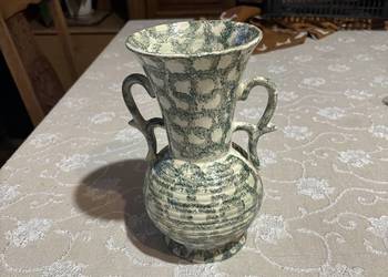 dzbanek flakon wazon fajans Pińczów vintage PRL