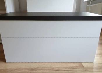 Szafka pod umywalkę, łazienkowa; biały połysk 98 cm.