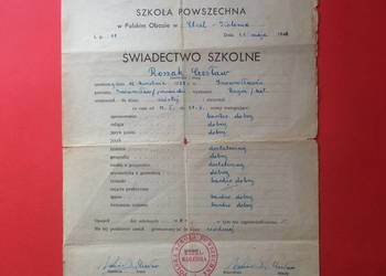 ( 1712 ) Świadectwo Z Obozu W Etzel, Roszak