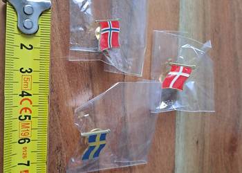 Pin Przypinka Flaga Dania Szwecja Norwegia Piny Przypinki