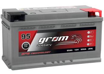 Akumulator GROM EFB START&STOP 95Ah 950A Prawy Plus DTR