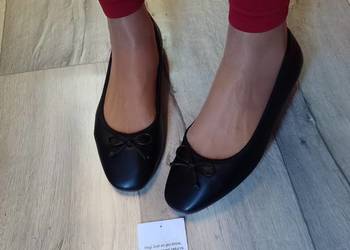 (41/42) ASOS Design/ CZARNE baleriny wieczorowe z Londynu, e