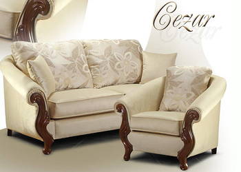 *Luksus na codzień-wypoczynek CEZAR sofa+2 fotele -rabaty