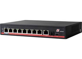 SWITCH POE GETFORT 8+1+SFP Gigabit Ethernet 120W