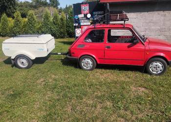 Fiat 126p elegant wraz z przyczepką N 250
