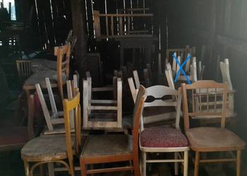 Wyprzedaż stare krzesła krzesło zabytek retro vintage PRL