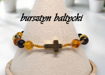 Bransoletka różaniec, dziesiątka różańca, BURSZTYN bałtycki #1017 Bransoletka różaniec, dziesiątka różańca, BURSZTYN bałtycki #1017