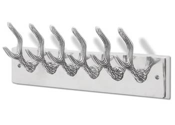 Aluminiowy wieszak ze srebrnymi haczykami(SKU:242339)