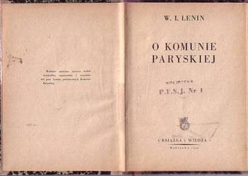 (5680) O KOMUNIE PARYSKIEJ – W. I. LENIN