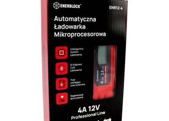 Automatyczna ładowarka mikroprocesorowa Enerblock 12V 4A AGM GEL EFB
