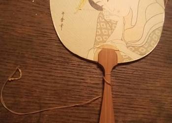 Papierowy wachlarz gejszy. Vintage