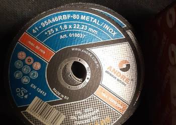 Tarcza do cięcia stali 125x1,6x22 ANDRE