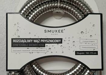 SMUKEE Home, rozciągliwy wąż prysznicowy, długość 150-175 cm