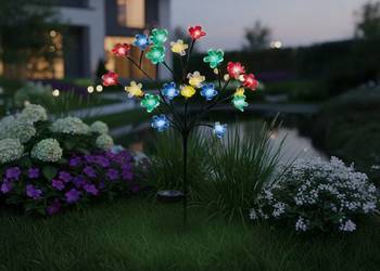 Lampka Solarna Tree 84cm RGB+3000K IP44