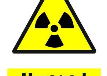 Naklejka Uwaga! Substancje radioaktywne 10 x 15 mm GF012