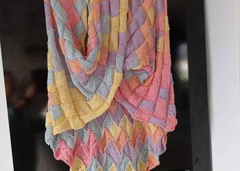 Chusta entrelac HANDMADE Chusta entrelac HANDMADE