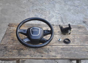 Kierownica Multi funkcja Poduszka Taśma Audi A4 B8 Czarna