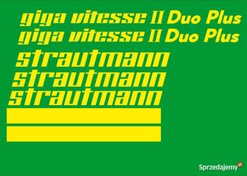 naklejki strautmann giga vitesse 2 duo plus