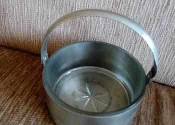 Prl cukiernica koszyczek metal szklo