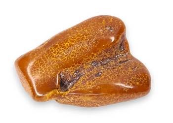 Broszka z bursztynu, bursztyn bryłka #1495