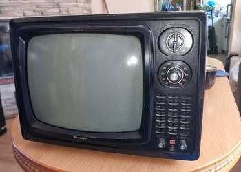 Zabytkowy telewizor Sharp 12P-32G 12cali Vintage Space Age