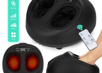 Masażer elektryczny do stóp z funkcją grzania refleksologia 3 tryby pilot…