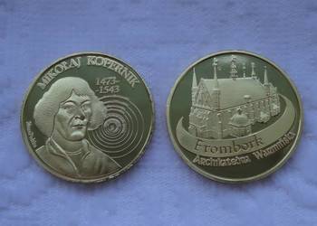Złota Polska_ medal moneta  Kopernik + FROMBORK Archikatedra Złota Polska_ medal moneta  Kopernik + FROMBORK Archikatedra