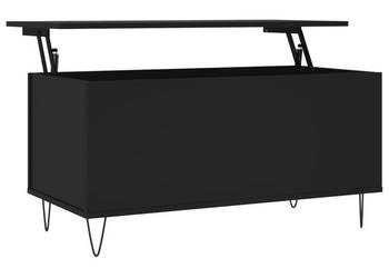Stolik kawowy czarny 90x445x45 cm materiał drewnopochodny WM-830973