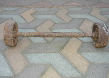 Koła z ośką koła metalowe 125 mm