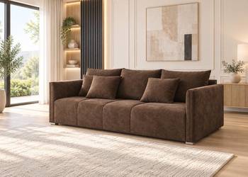 Nowoczesna sofa rozkładana IKA z pojemnikiem