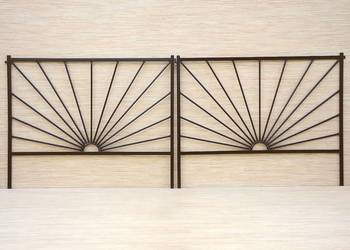 Płotek metalowy ogrodowy palisada do ogrodu 100 x 80 cm