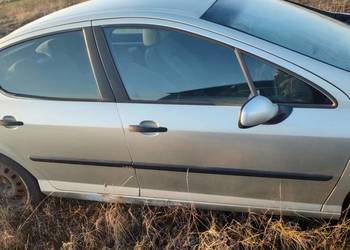 Drzwi kompletne lewe prawe przód tył Peugeot 407 sedan KCVD