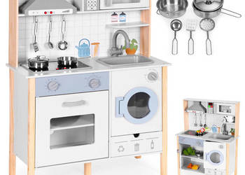 Kuchnia dla dzieci dźwięki LED piekarnik pralka akcesoria kuchenne ECOTOYS