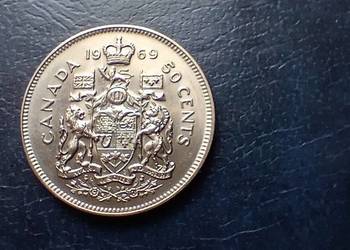 Stare monety 50 cent 1969 Kanada