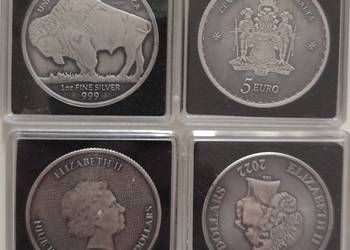 Srebrne monety 460 szt