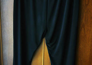 Legginsy damskie cienkie czarne duży rozmiar