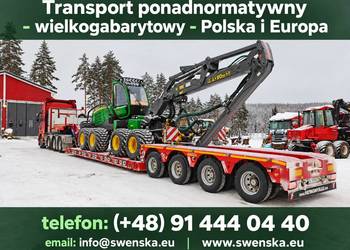 Transport ponadnormatywny - wielkogabarytowy - Polska i Europa