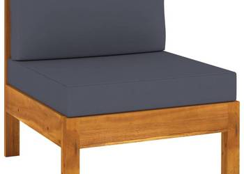 vidaXL 6-cz. zestaw mebli ogrodowych, ciemnoszare poduszki(SKU:3057954)